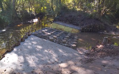 Continuité écologique : des travaux sur le Guy